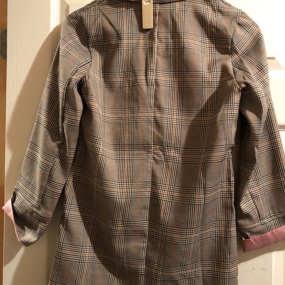 Luna Blazer with 3/4 Sleeves (Checkered Pattern) - Picture 3 of 3